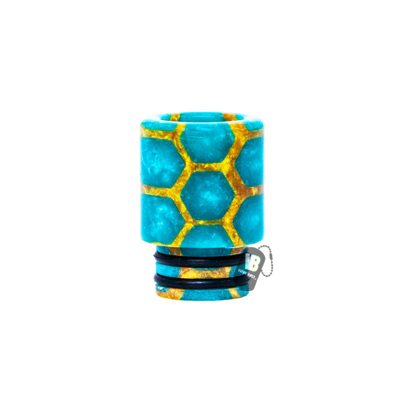 Serpents Belly 510 Drip Tip Turquoise Gold 