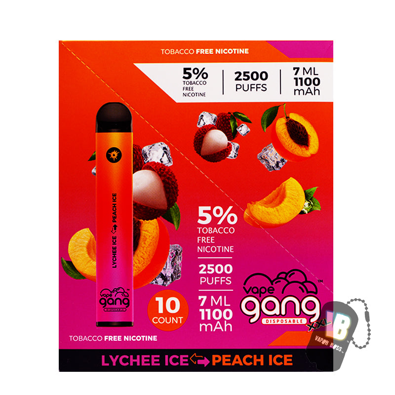 Vape Gang XXL Disposable Lychee Ice Peach Ice 1