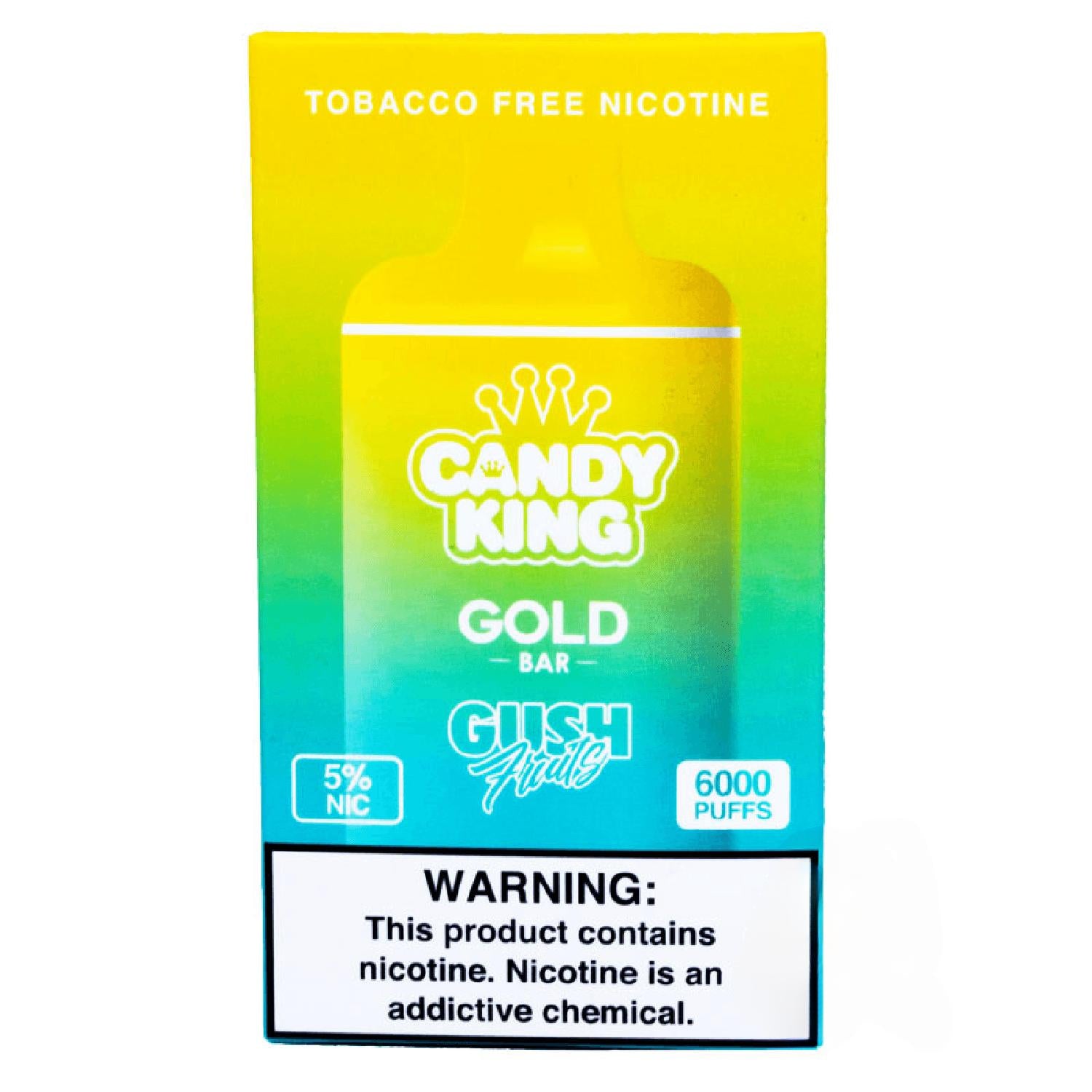 Candy King Gold Bar 6000 Puffs Disposable Vape 12.99