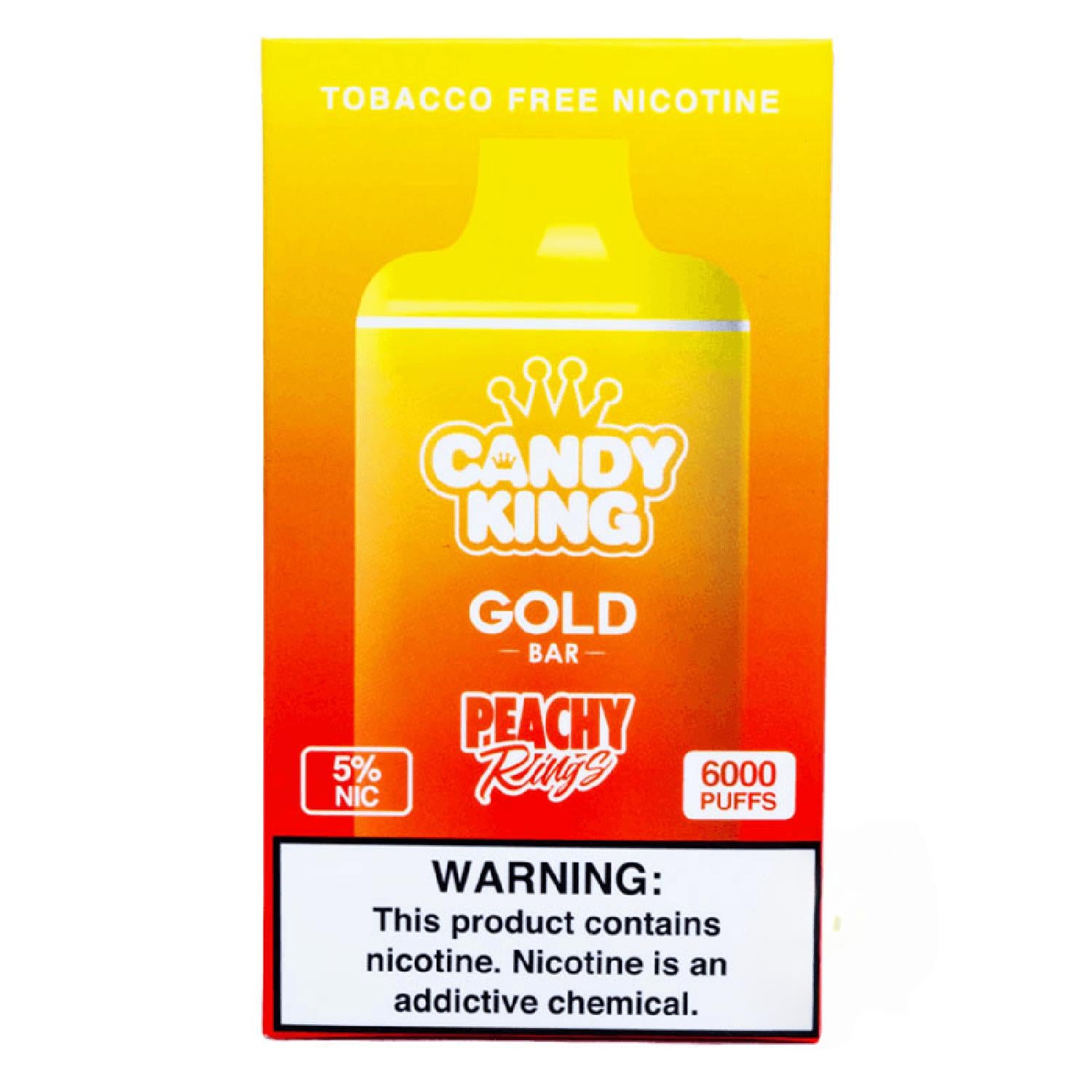 Candy King Gold Bar 6000 Puffs Disposable Vape 12.99