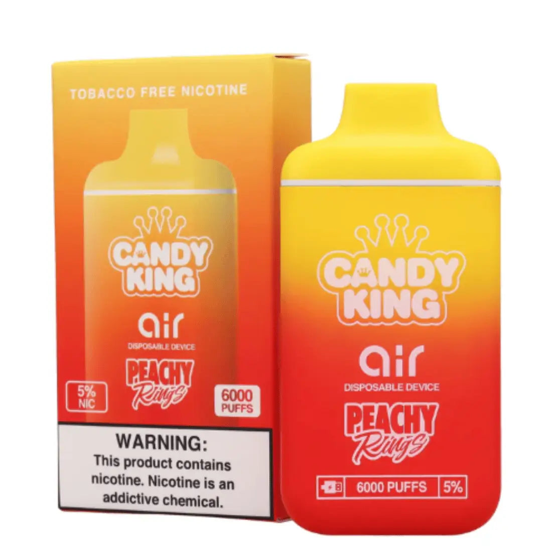 Candy King Air Disposable | $9.00 | 6000 Puffs | 5% Nicotine Candy King Air Disposable | $9.00 | 6000 Puffs | 5% Nicotine