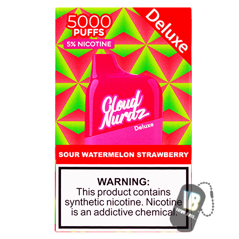 Cloud Nurdz Deluxe Sour Watermelon Strawberry