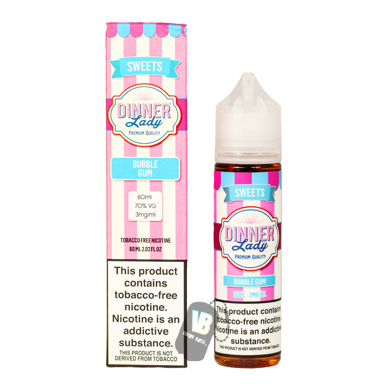 Dinner Lady Sweets Bubble Gum 3mg