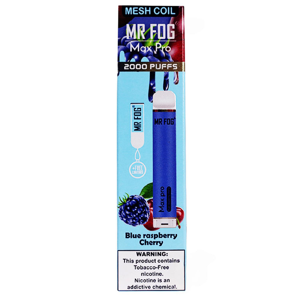 Mr Fog Max Pro 2000 Puffs | 5% Nicotine | $12.88 Mr Fog Max Pro 2000 Puffs | 5% Nicotine | $12.88