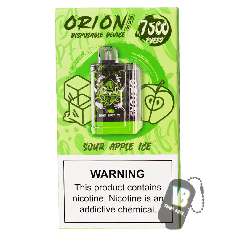 Orion Bar Sour Apple Ice 7500
