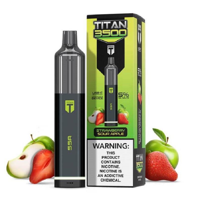Titan 3500 Strawberry Sour Apple