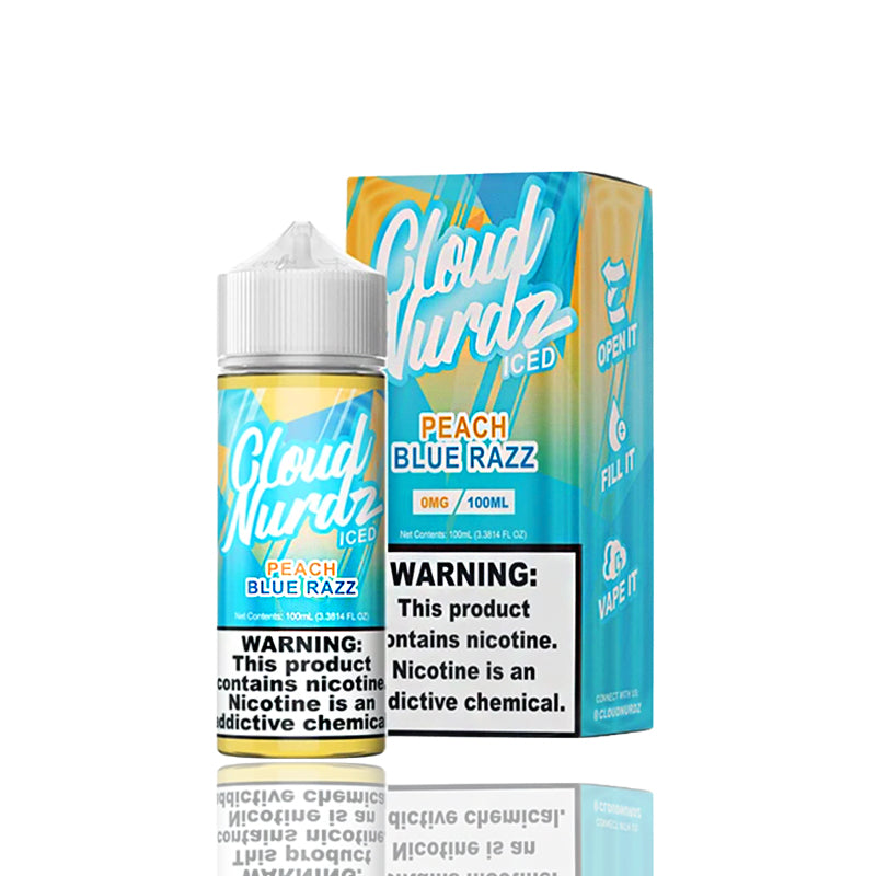 Cloud Nurdz | Peach Blue Razz Iced | $10.88 Cloud Nurdz | Peach Blue Razz Iced | $10.88