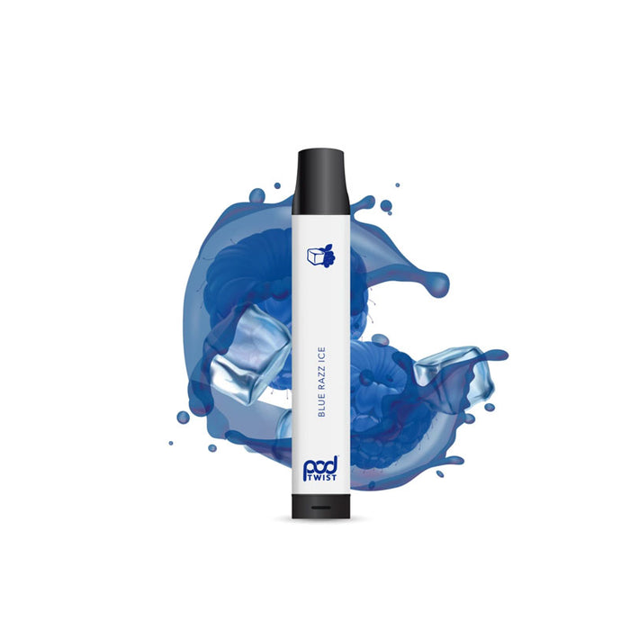 pod twist blue razz ice