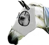 Thumbnail for Nobel Steed Grey Horse Fly Mask With Ear