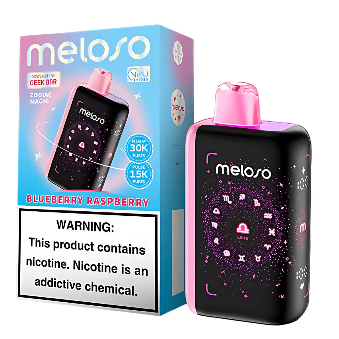 Geek Bar Meloso Blueberry Raspberry