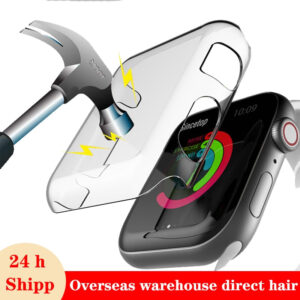 Screen protector case for Apple watch 44mm 40mm 42mm 38mm waterproof bumper cover for iwatch 6 SE 5 4 3 Accessories