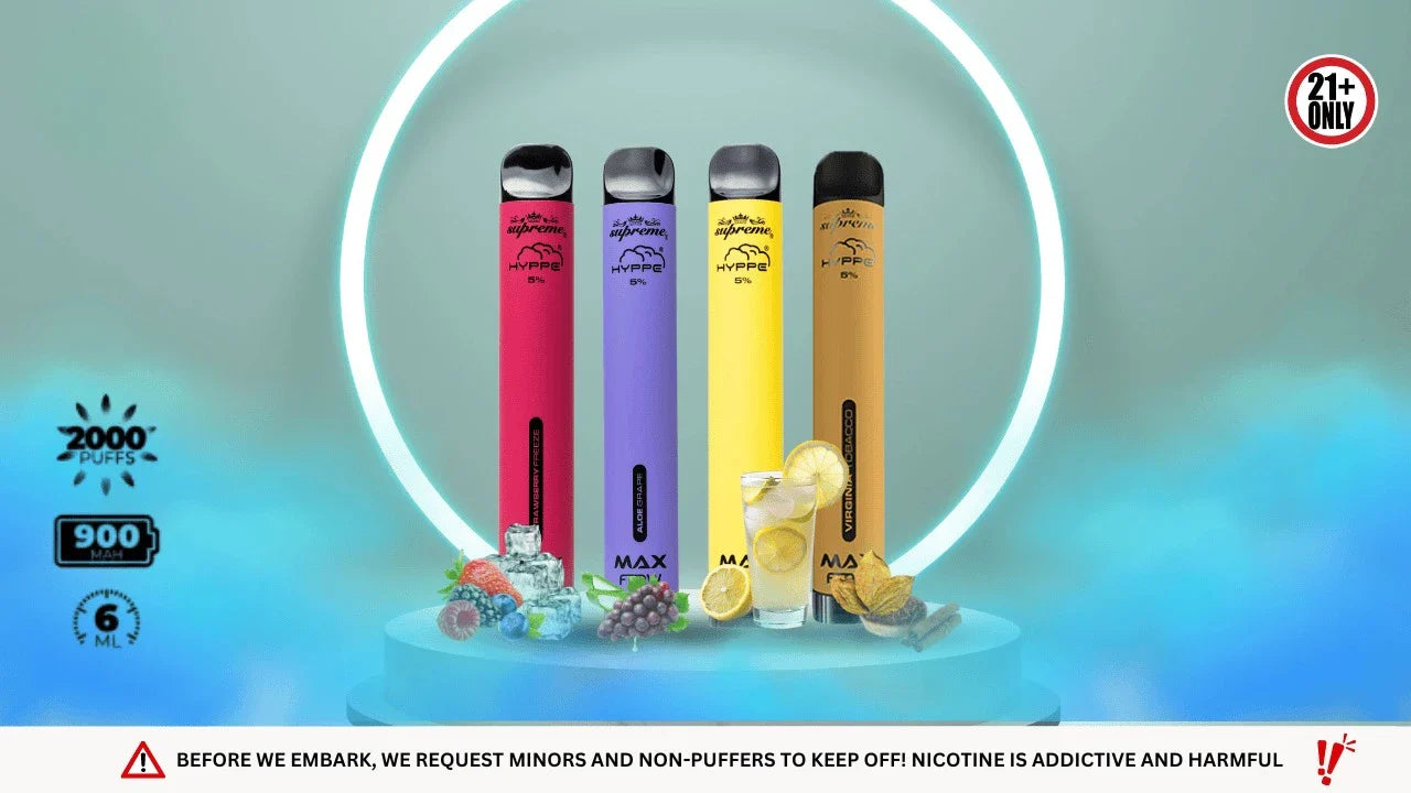 Hyppe Max Flow Top selling Flavors