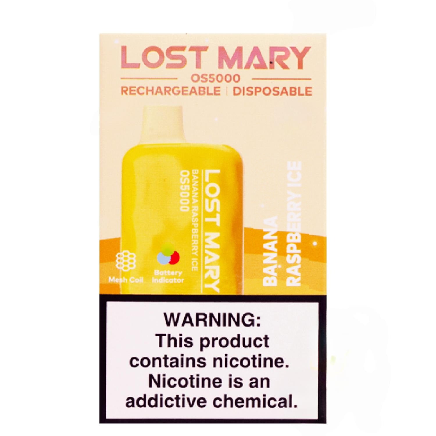 Lost Mary OS5000 Banana Raspberry Ice