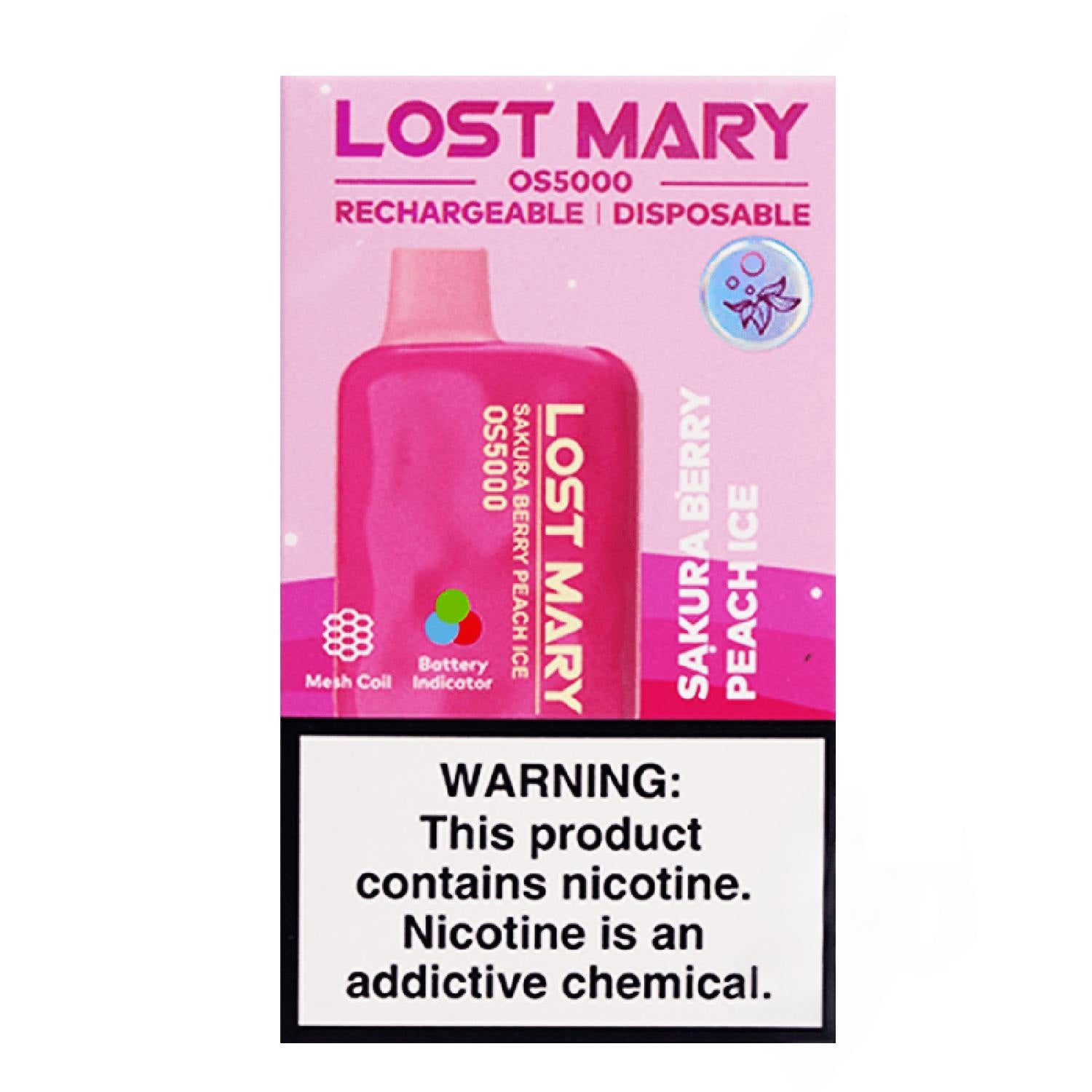 Lost Mary OS5000 Sakura Berry Peach Ice