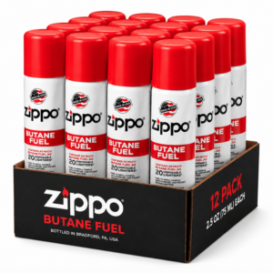 Zippo Butane Fuel 12-Pack — Bulk Supply -- Twelve Tribes