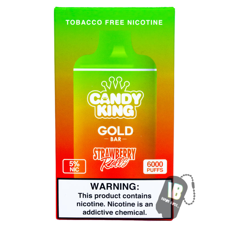 Candy King Gold Bar Strawberry Rolls