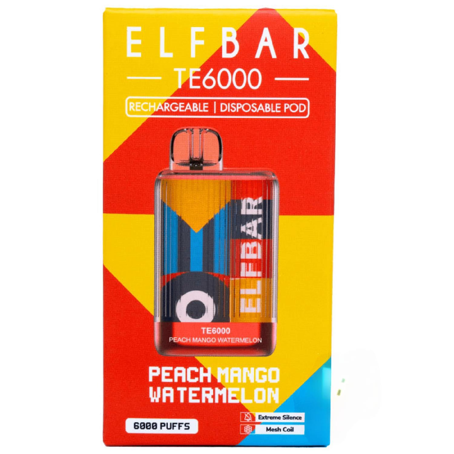 Elf Bar TE6000 Peach Mango Watermelon