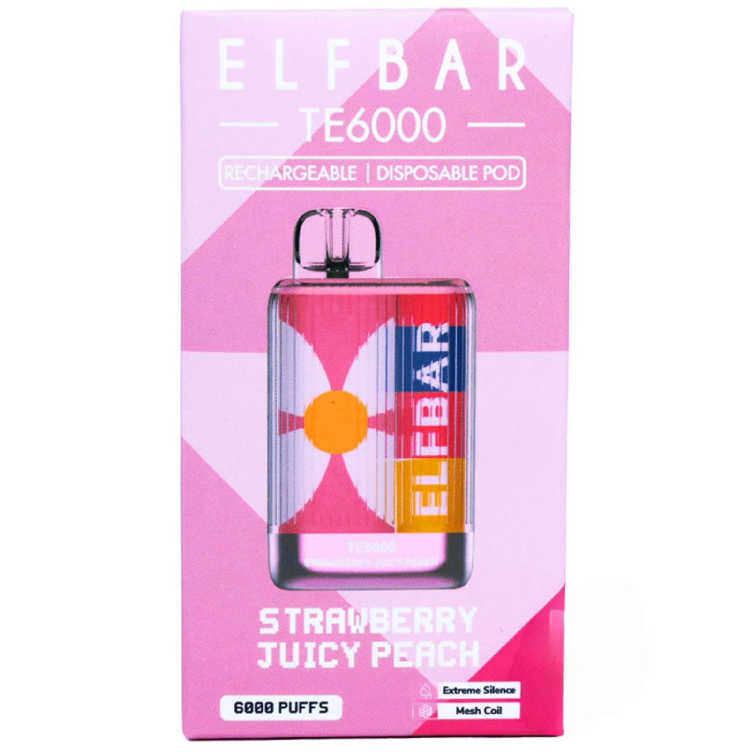 Elf Bar TE6000 Strawberry Juicy Peach