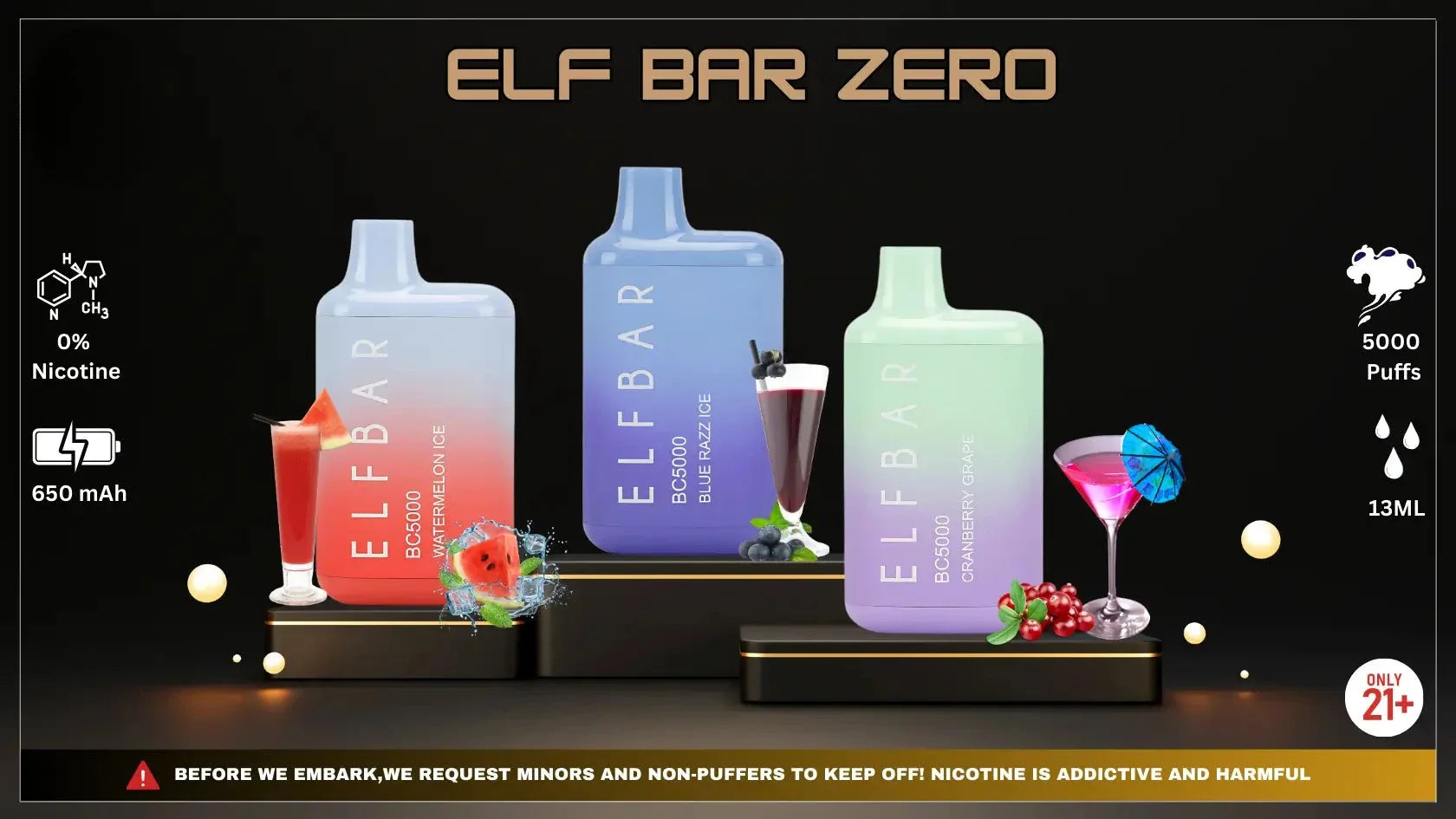 ELF Bar Zero Flavors