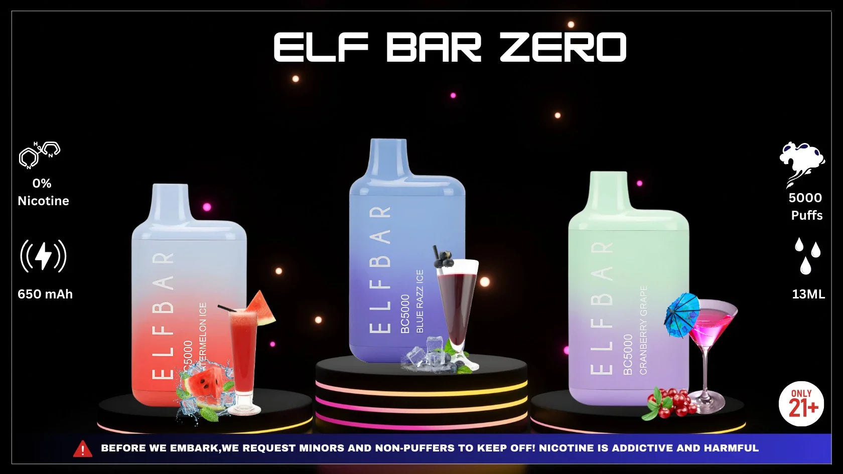 ELF Bar Zero BC5000 Flavors