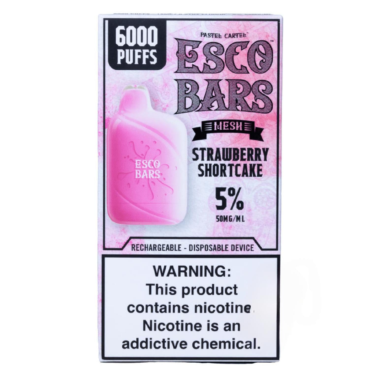 Esco Bars 6000 Strawberry Shortcake