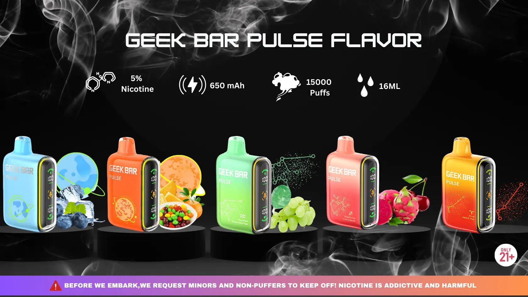 Geek Bar Pulse Flavors