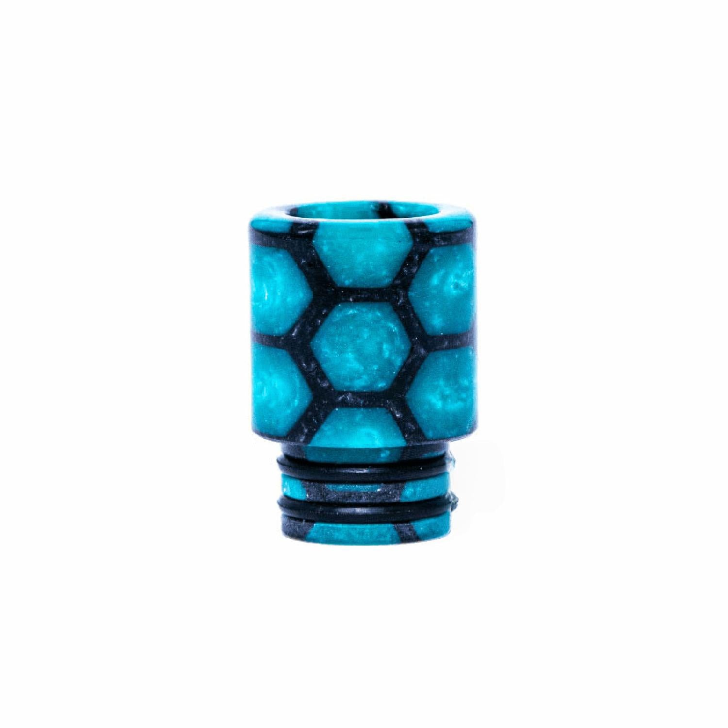 large 510 tall snakeskin resin drip tip blue black