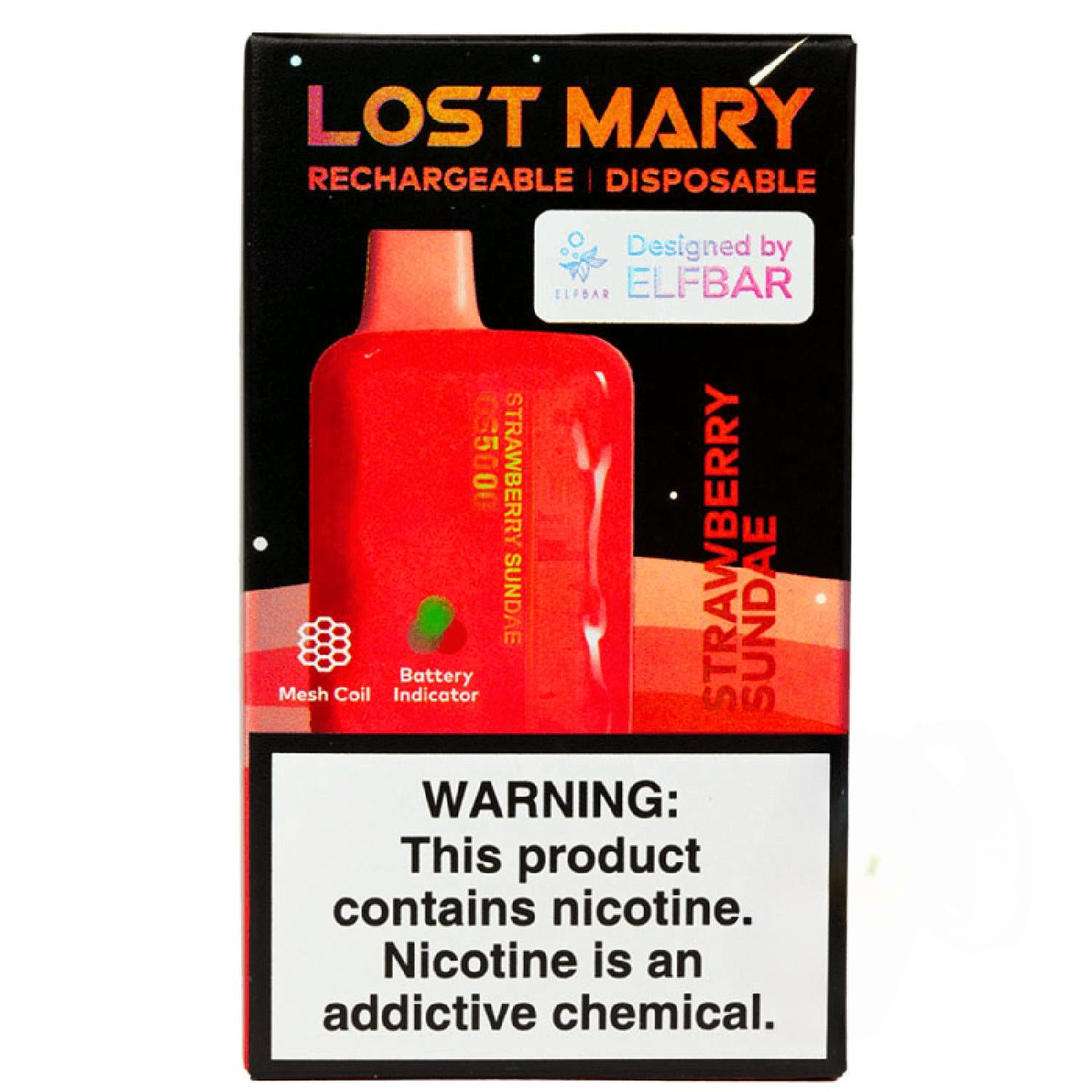 lost mary os5000 strawberry sundae