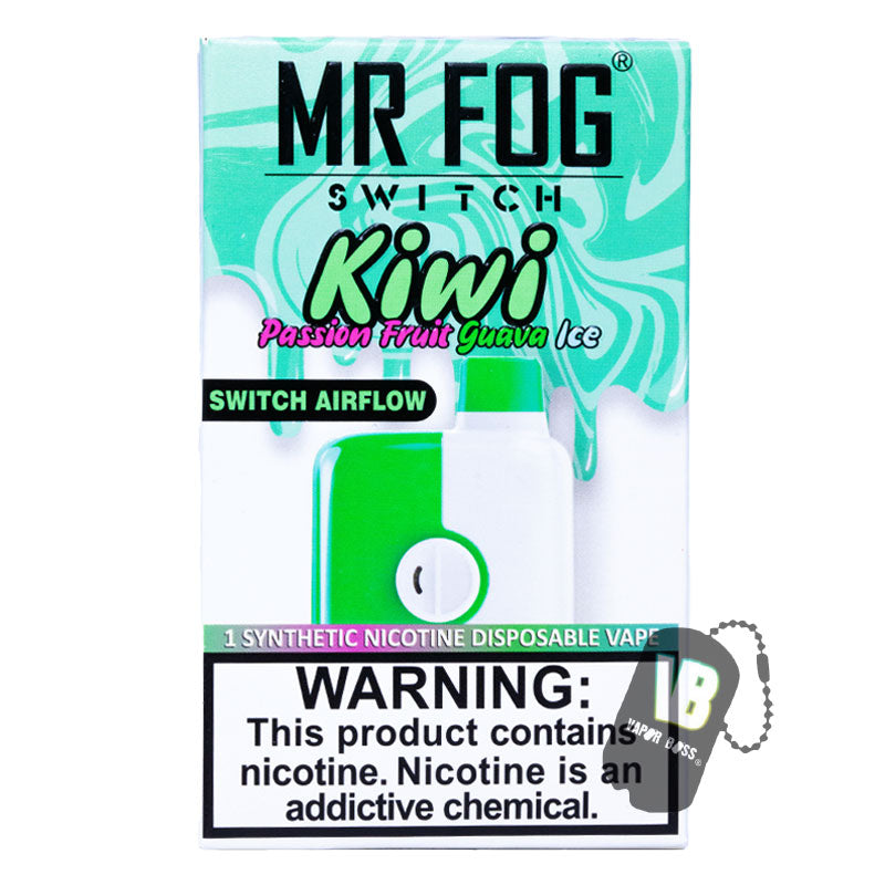 Mr Fog Switch Kiwi Passion Fruit Guava Ice